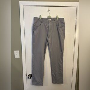 Peter Millar Light Gray Chinos men’s 36/ 32 casual flat front khaki style pants